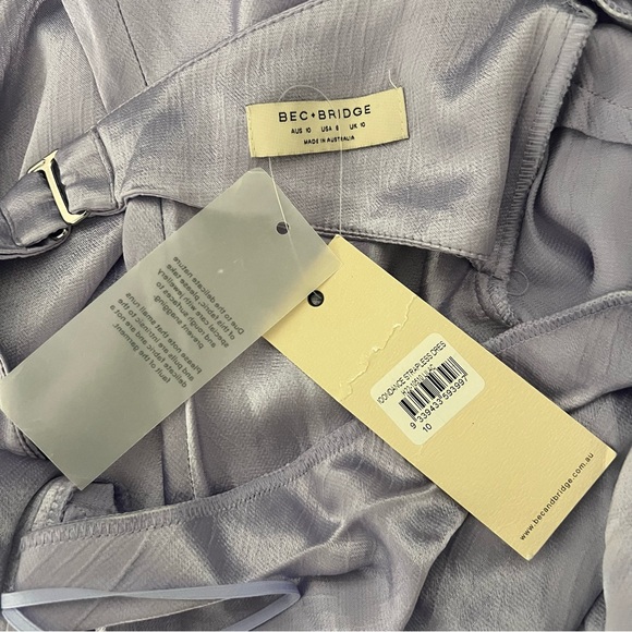 NEW NWT Bec + Bridge Moon Dance Strapless Maxi Dress Lilac Light Purple - Picture 7 of 9